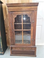 Vintage Glass Door Cabinet