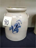 A.K. Ballard 2 Gal. Salt Glaze Decorated Crock w/