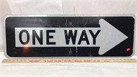 "One Way" Aluminum Road Sign