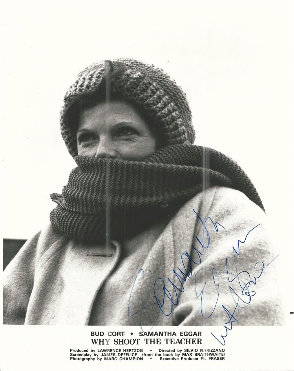 Why Shoot The Teacher? Samantha Eggar signed photo