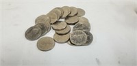 25 X Canada Dollar Coins Issued 1968 To 1980's.