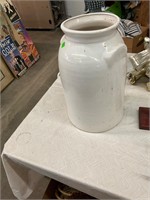 White Pottery Milk Can