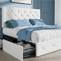 Hoomic Queen Platform Storage Bed Frame With