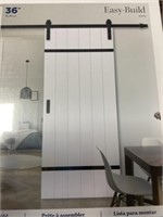 36" Barn Door Kit White