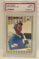 1989 Fleer Ken Griffey Jr. RC #587. PSA 9 Mint.