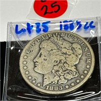 1883 - CC Morgan Silver $ Coin CARSON CITY
