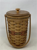 American traditions basket with wooden lid