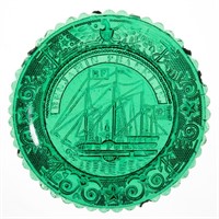 LEE/ROSE NO. 619 CUP PLATE, emerald green,