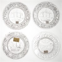 LEE/ROSE NO. 624-A, 625, 631, AND 637 CUP PLATES,