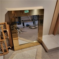 B256 Large Heavy Brass mirror