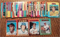 1975 Baseball Card Lot (x50) Amazing Condition!