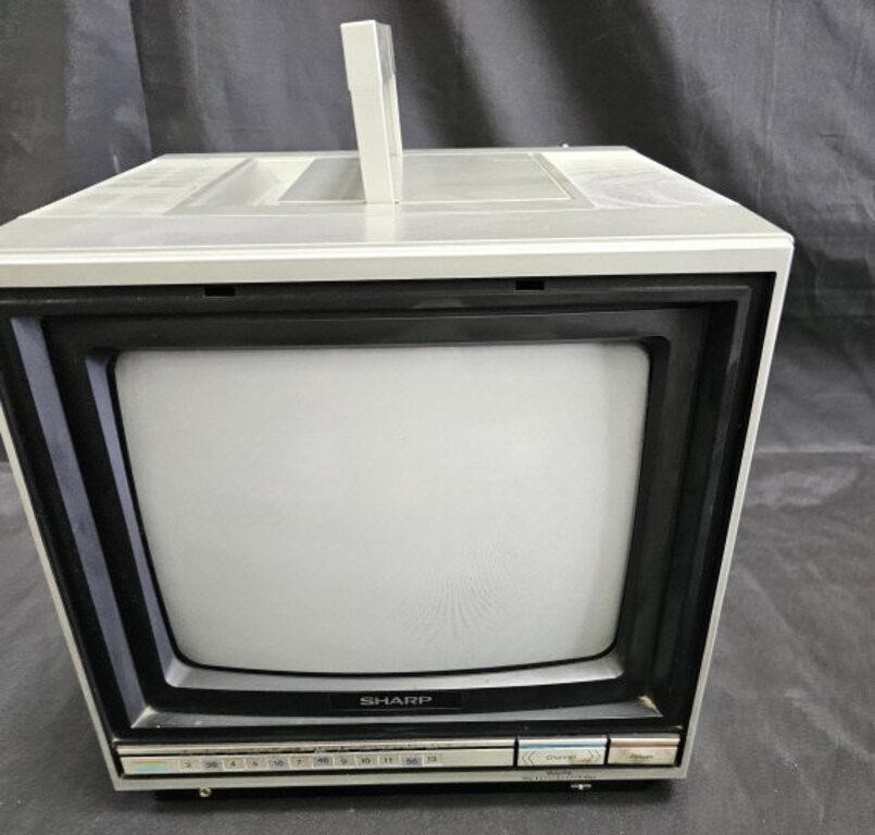 Group of vintage TV"s, portable Panasonic radio,