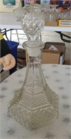 Wexford pattern glass decanter