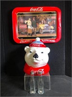 Coca-Cola Tray, S&P and Cookie Jar