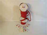 Coca Cola Golf Bag - 17.5" Tall &  Lot of Golf