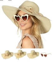 NEW FUNCREDIBLE Wide Brim Sun Hats for Women -