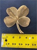 Gold Plated Good Luck Clover