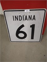 Indiana State Hwy 61 Sign