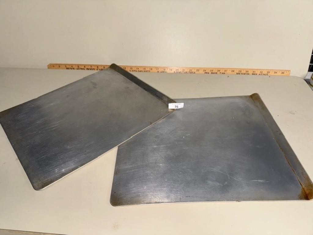 Pair of 14"x16" cooking flat sheets