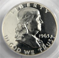 1963 NGC Certified Proof-66 Franklin Silver Half