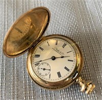 Shute & Co. gold filled pocket watch, Fredericton