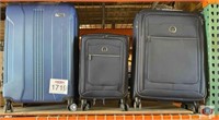 3 pcs mix luggages; assorted luggages One luggage