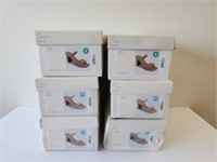 6 Pairs of shoes new in boxes Sizes 7 1/2 to 8