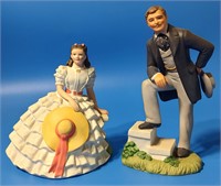 Pair of Avon Gone With the Wind Figurines