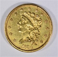 1834 CLASSIC HEAD  $2 1/2 GOLD  CH BU