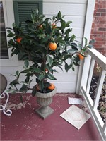 Fake Orange Tree in Urn