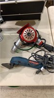 Master heat gun and a Ryobi detail sander model