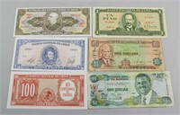 6 Assorted South American Banknotes