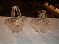 Vintage Lead Crystal Brides Baskets