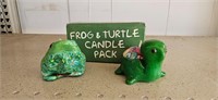 Frog & Turtle Candle Pack