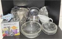 Assorted Dishes & Pyrex Type of Glass Bakeware