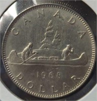 1968 Canadian dollar coin