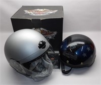 2 Harley Davidson Motorcycle Helmets