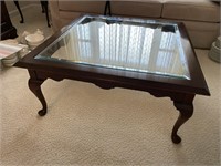 Ethan Allen Glass Top Coffee Table