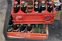 Vtg Coca-Cola Wood Crate, Plastic Crate w/Bottles