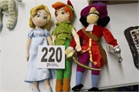 Peter Pan, Captain Hook & Wendy Stuffies
