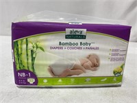 ALEVA NATURALS BAMBOO BABY DIAPERS - 4-9LBS