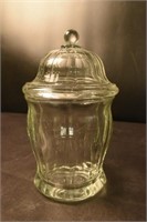 Glass Covered Candy or Cookie Jar