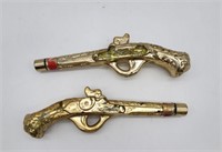 Golden Dueling Pistol Bottles