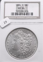 1884 O NGC MS64 MORGAN DOLLAR