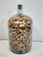 5 Gallon Glass Water Bottle with Wine Corks