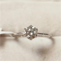 $5625 14K  Diamond (0.73Ct,Si1,H) Ring