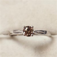 $1970 14K  Diamond (0.33Ct,Si1,Fancy Brown) Ring