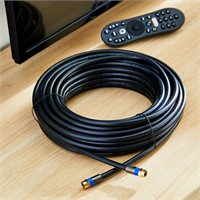 Onn. Black Quad Shield Cable 25' A96