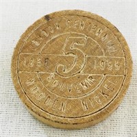 1955 London Centennial Wooden Nickel
