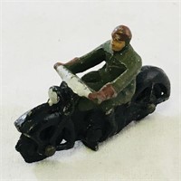 Vintage Small Motorcycle & Rider Toy